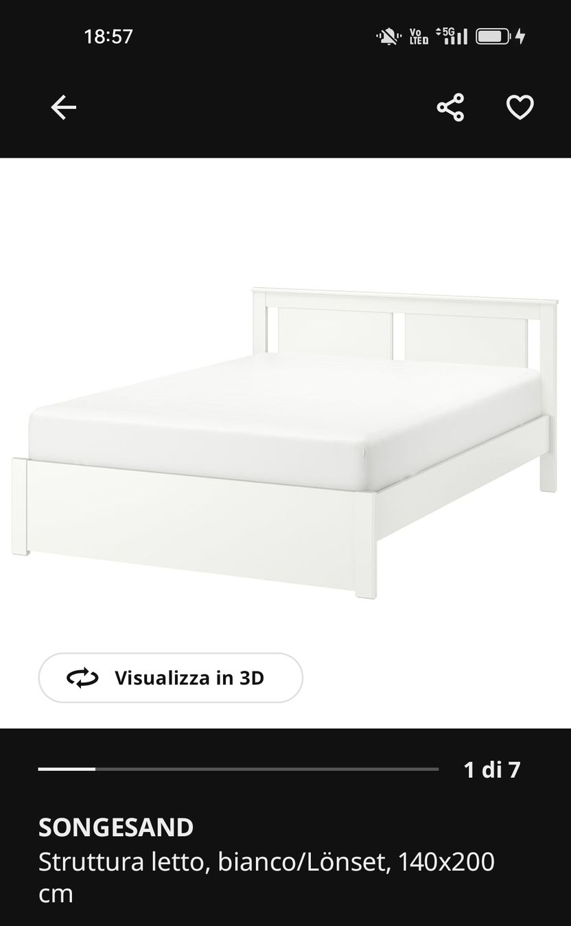 Letti: IKEA bed with mattress included – Usato da Zürich venduto da ber_f6ky