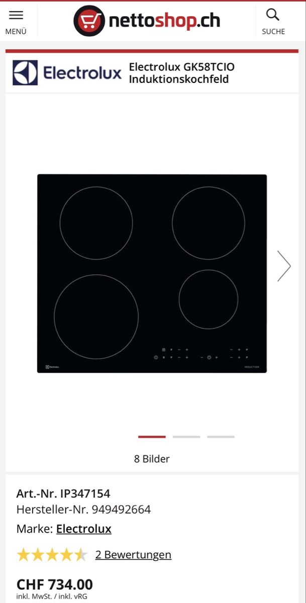 Cuisinières: Herd  – Neuf avec emballage d'origine à Dietwil par makakinho 5