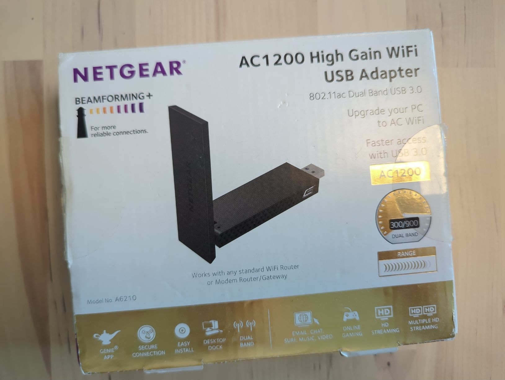 Unità & Adattatore: Netgear AC1200 USB WiFi WLAN Adapter – Usato da Niederwangen BE venduto da EByte