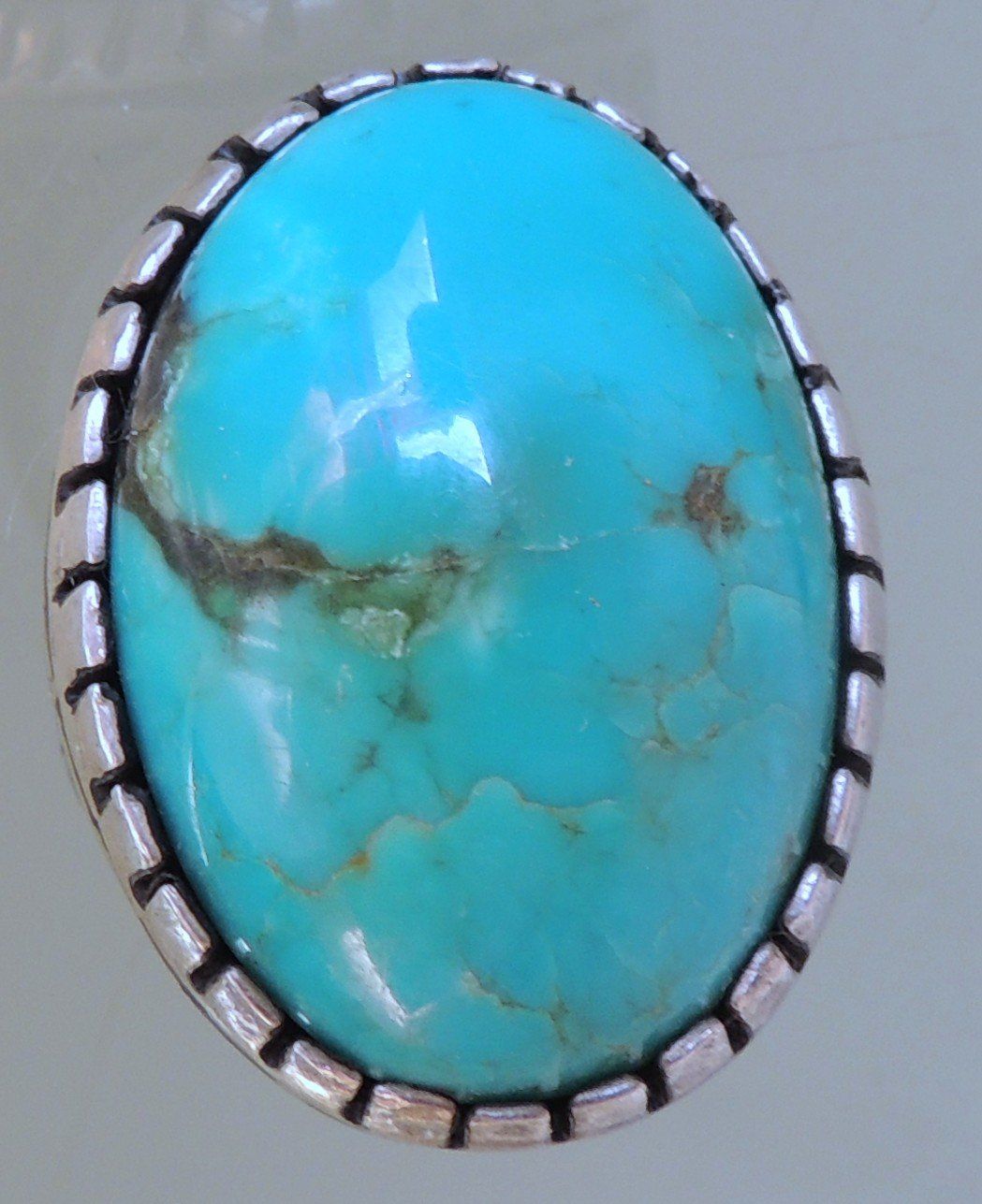 Ringe: Silber 925 Türkis Fingerring Gr. 68 – Gebraucht aus Waldenburg von schaller707 1