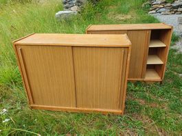 Duo de petites armoires en bois