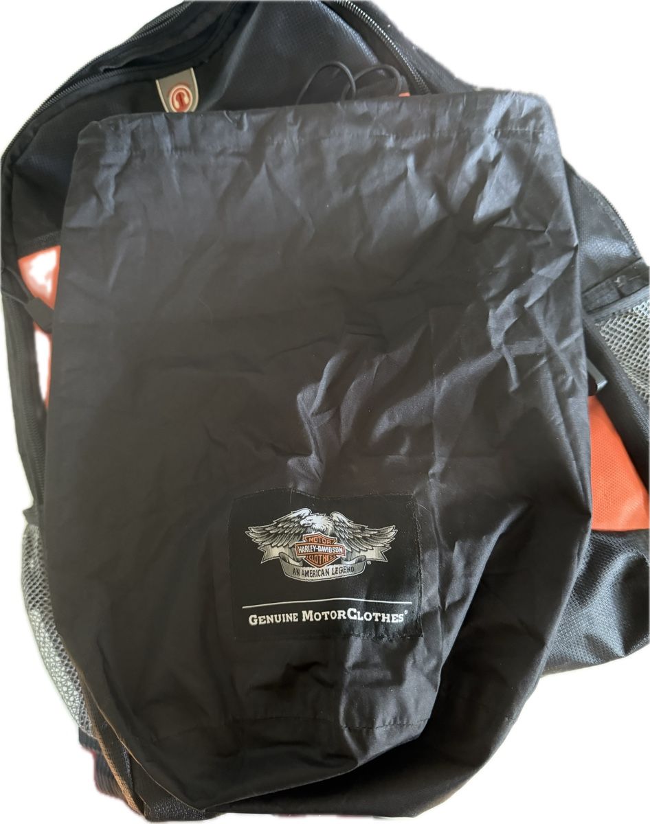 Harley-Davidson Zaini: Sac à dos Harley-Davidson noir orange – Nuovo (secondo la descrizione) da Bellevue venduto da Bernie11 3