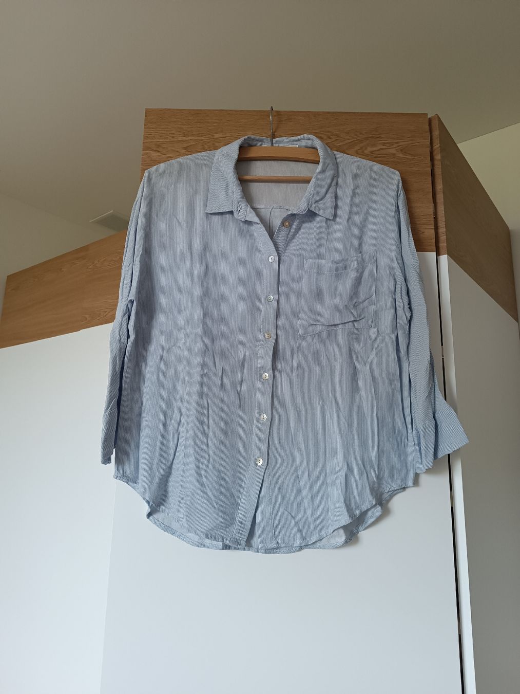 Promod Chemisiers: Damen Bluse hellblau-weiss gestreift, Grösse S/M – D'occasion à Luzern par sim_lqq2