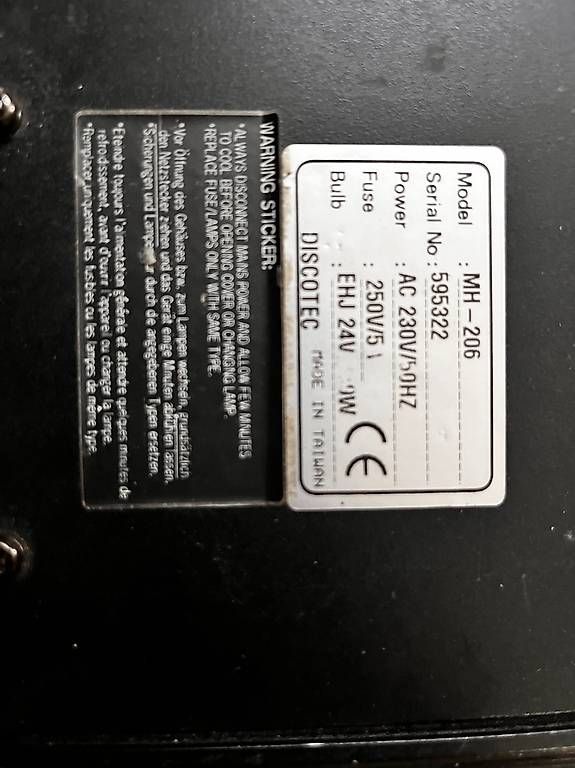 Lampade: Disco/Party Licht – Usato da Toffen venduto da Topcase850 1
