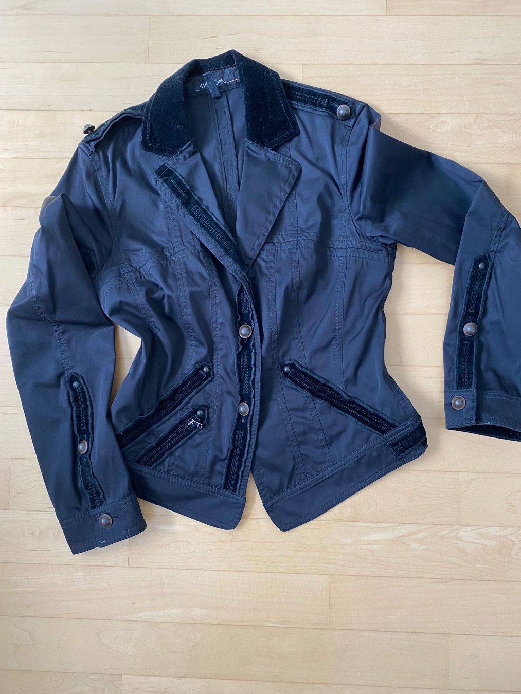 Marc Cain Giacche: Jacke, Jeansstil, schwarz – Usato da Sulzbach venduto da mar_27
