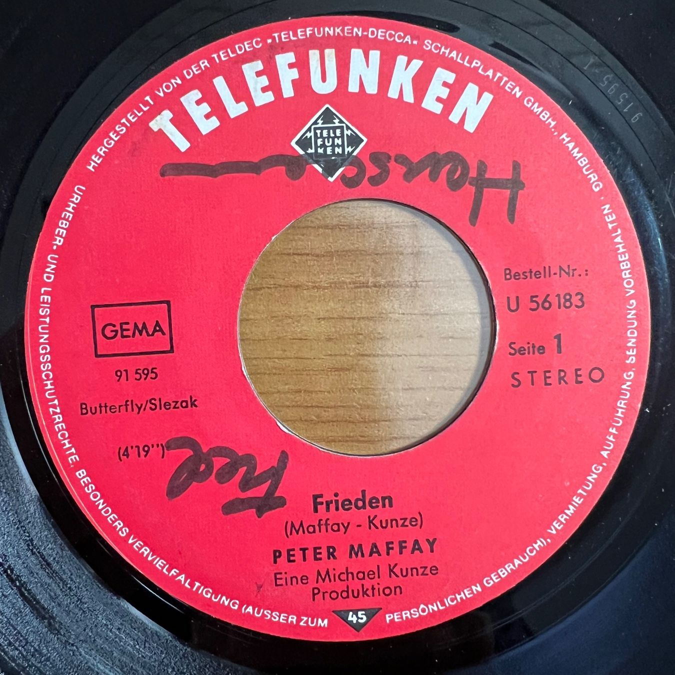Dischi in vinile: Peter Maffay - Frieden / 1. D-Press. 1971 – Usato da Gais venduto da soundcave57 2
