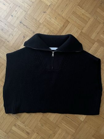 Schwarzes Strick-Top/Gilet von ZARA