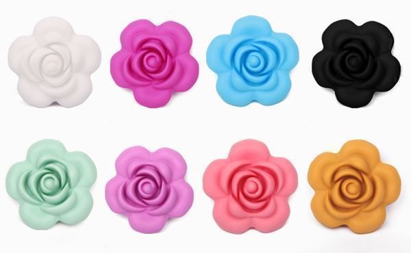 Perle (finte): Perlen Blume aus Silikon 40x15mm – Nuovo (secondo la descrizione) da Alpnachstad venduto da perlengaby