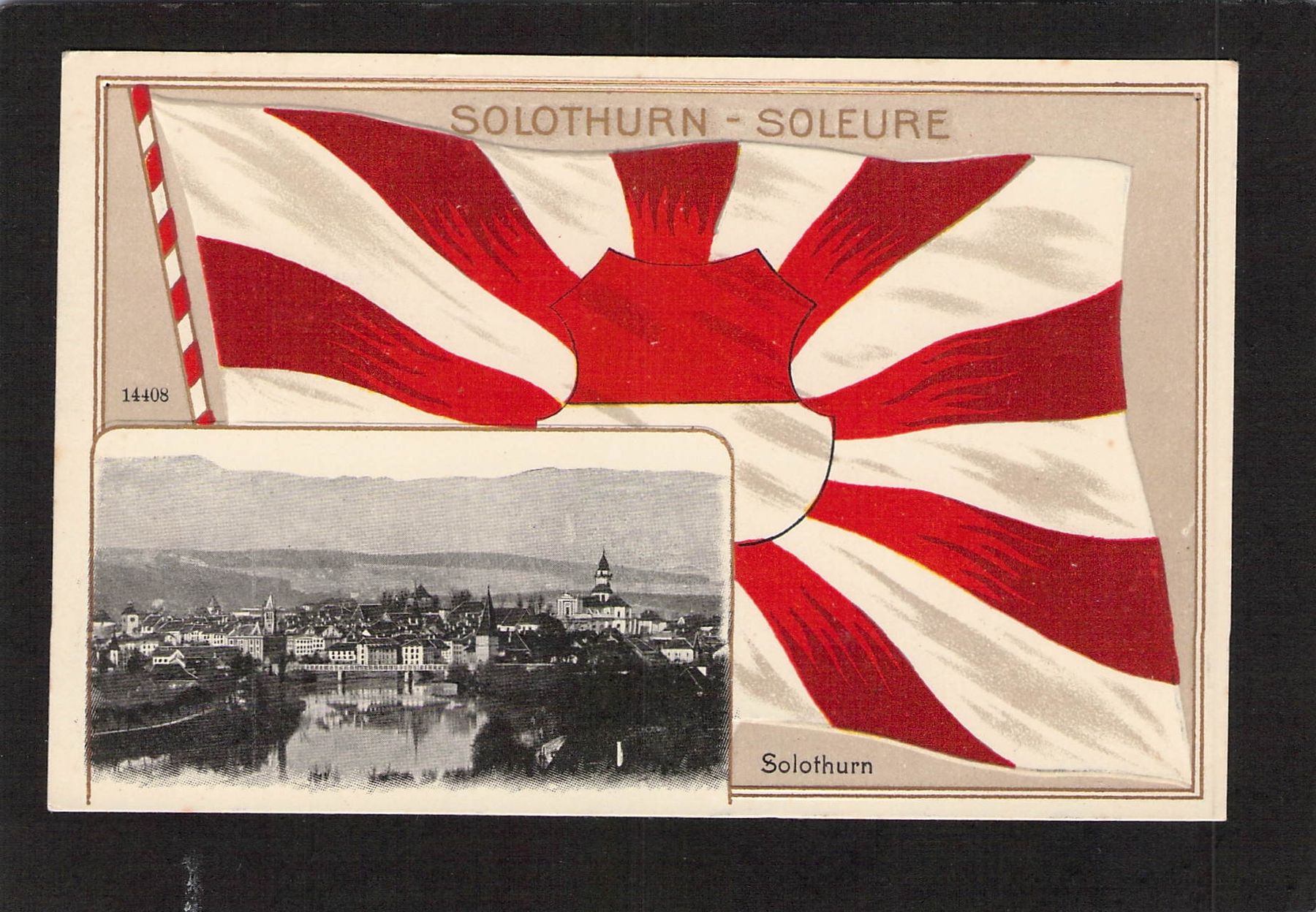 Cartoline postali: Prägekarte  Solothurn , Solothurn – Usato da Reichenburg venduto da Pipo-67