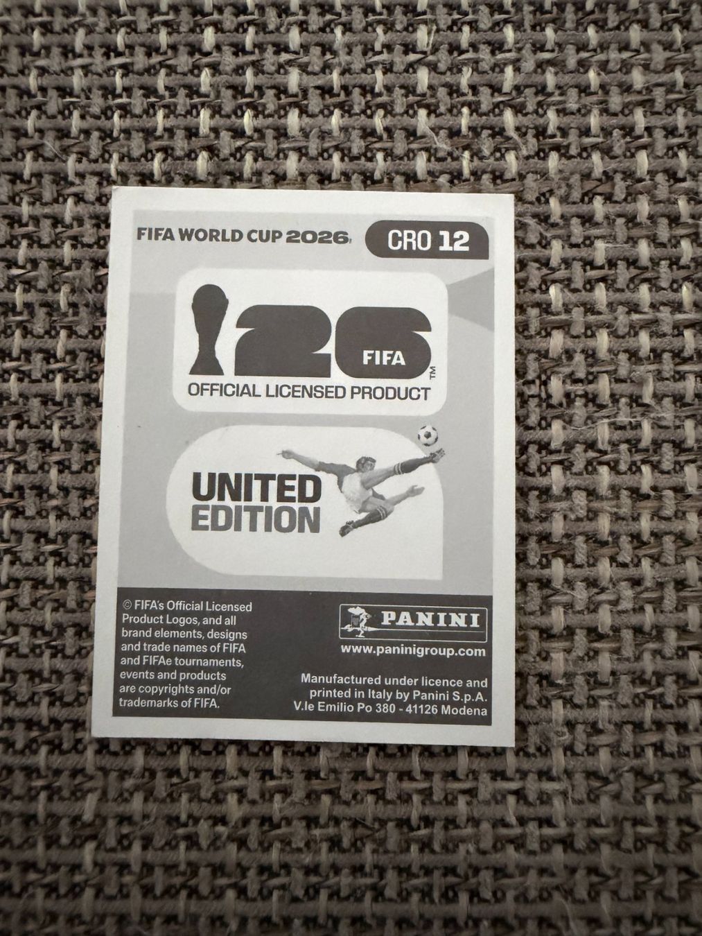 Panini Carte collezionabili: FIFA WM 2026 Panini CRO 12 – Usato da Egg b. Zürich venduto da pie_9jrw 1