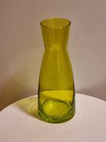 Vintage grüne Glasvase 20 cm Mid Century