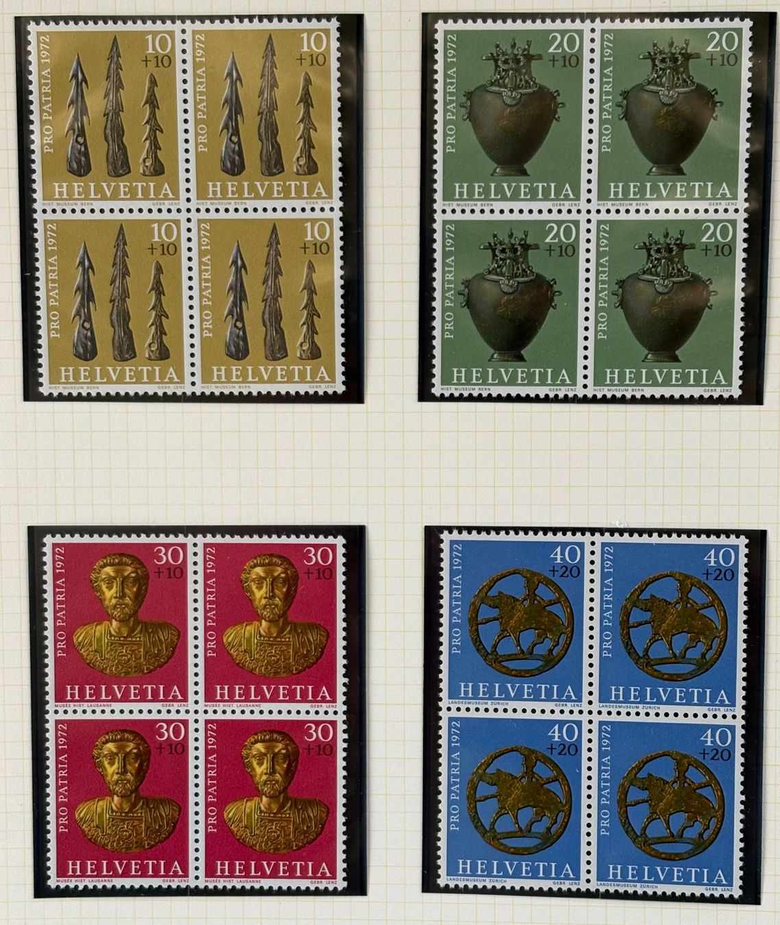 Tutti i francobolli: LOT4 ER BLOCKS BRIEFMARKEN SCHWEIZ NEU – Nuovo (secondo la descrizione) da Ostermundigen venduto da Heavenmaus75