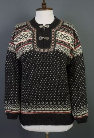 Strickpullover, reine Schurwolle, NEU, Vintage "PANDA"