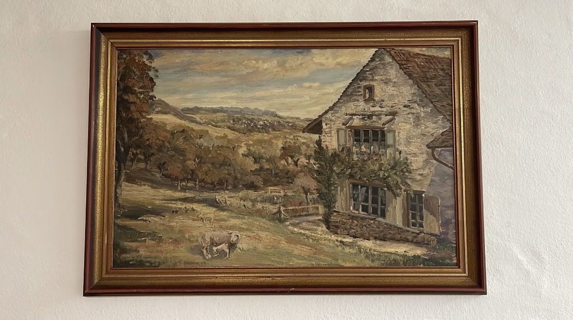 Tableaux: Ölgemälde Hof Rank 1990 – Neuf (Voir description) à Leuggern par Giorgina8
