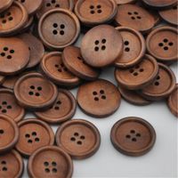 160x Holzknöpfe mit 4 Löchern 25 mm boutons en bois 4 trous
