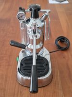 La Pavoni Espresso-Kolbenmaschine verchromt, wenig gebraucht
