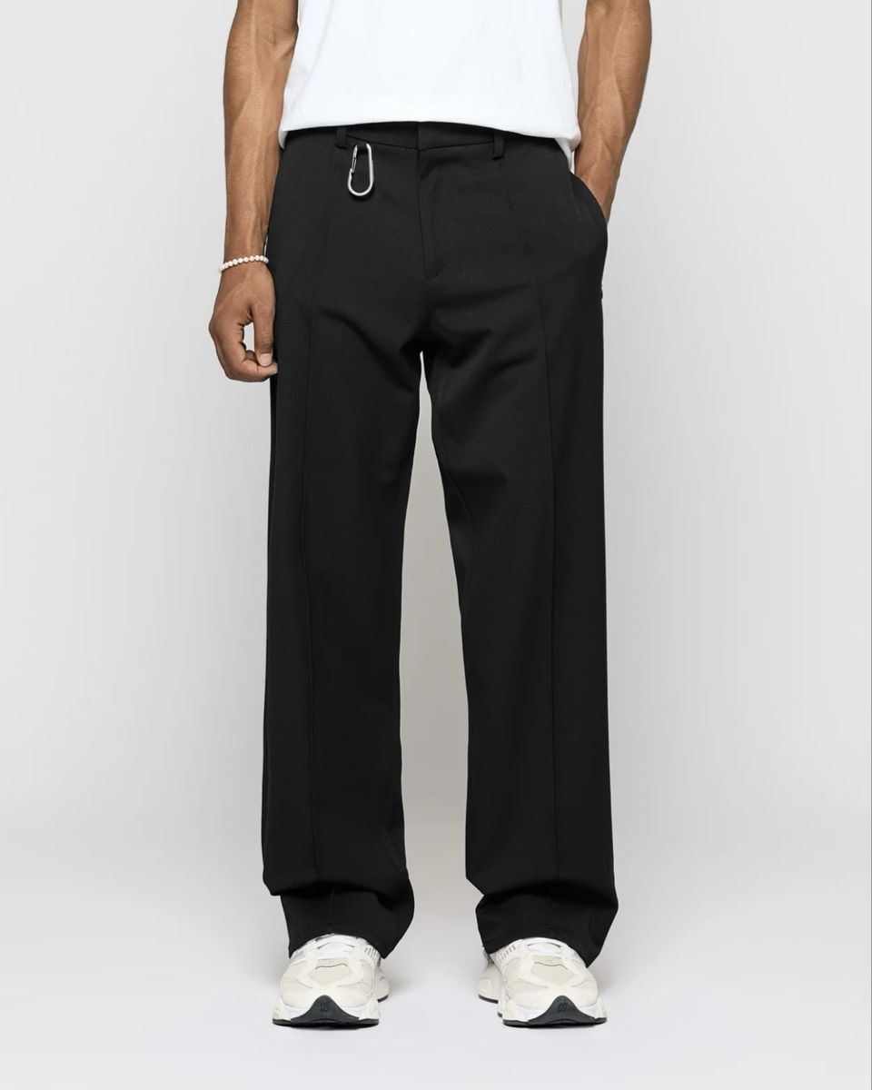 Pantaloni: EIGHTYFIVE REGULAR TAILORED PANTS Stoffhose Schwarz black – Nuovo (secondo la descrizione) da Uster venduto da AlabasterOne 1