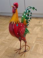 Grosser Blech Hahn / Güggel / Huhn für Indoor & Outdoor Bunt