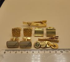 Goldige Manschettenknöpfe/ Krawattennadel lot