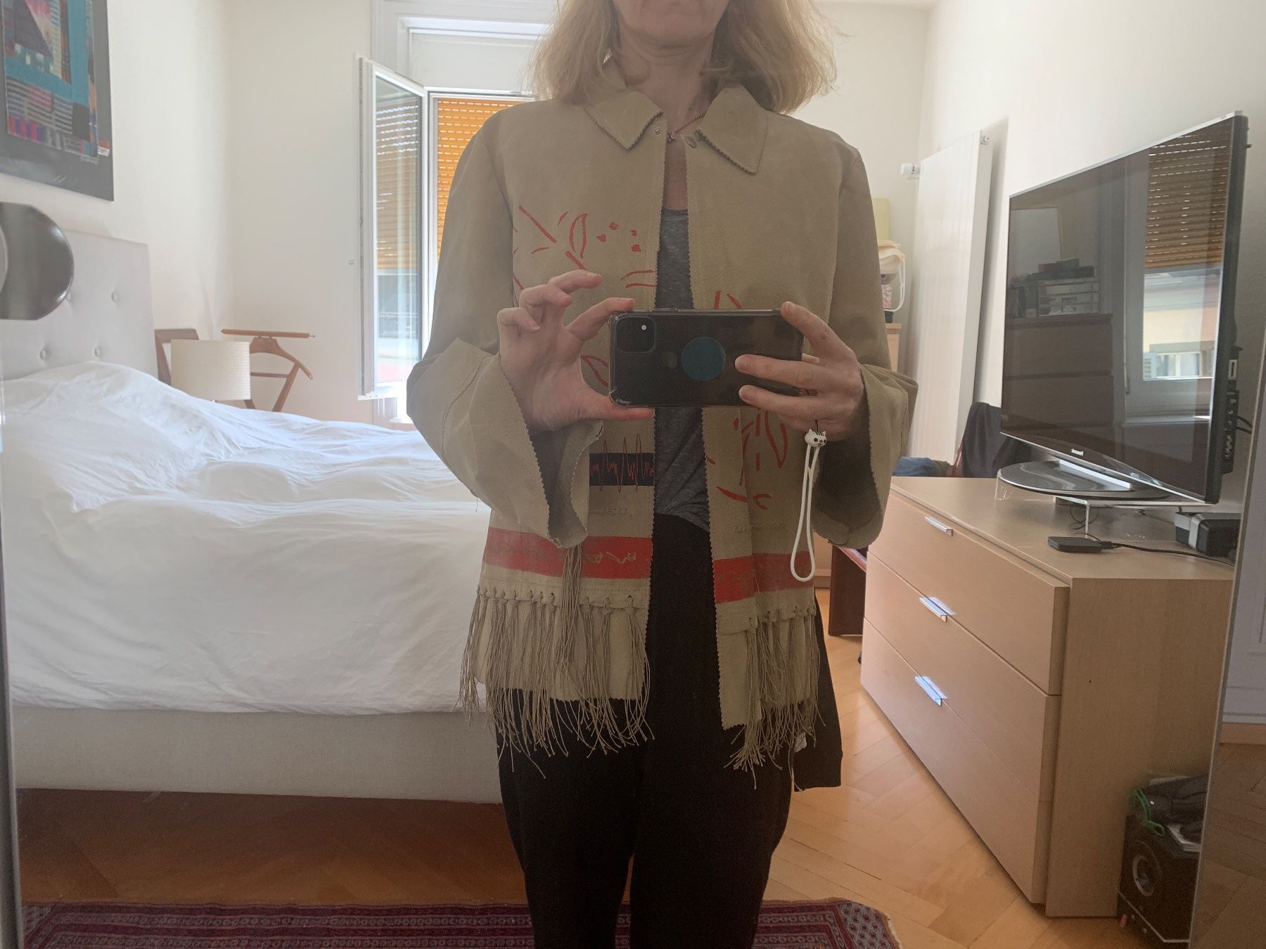 Vestes: Veste cuir «  indienne » – D'occasion à Küssnacht am Rigi par FFKA 7