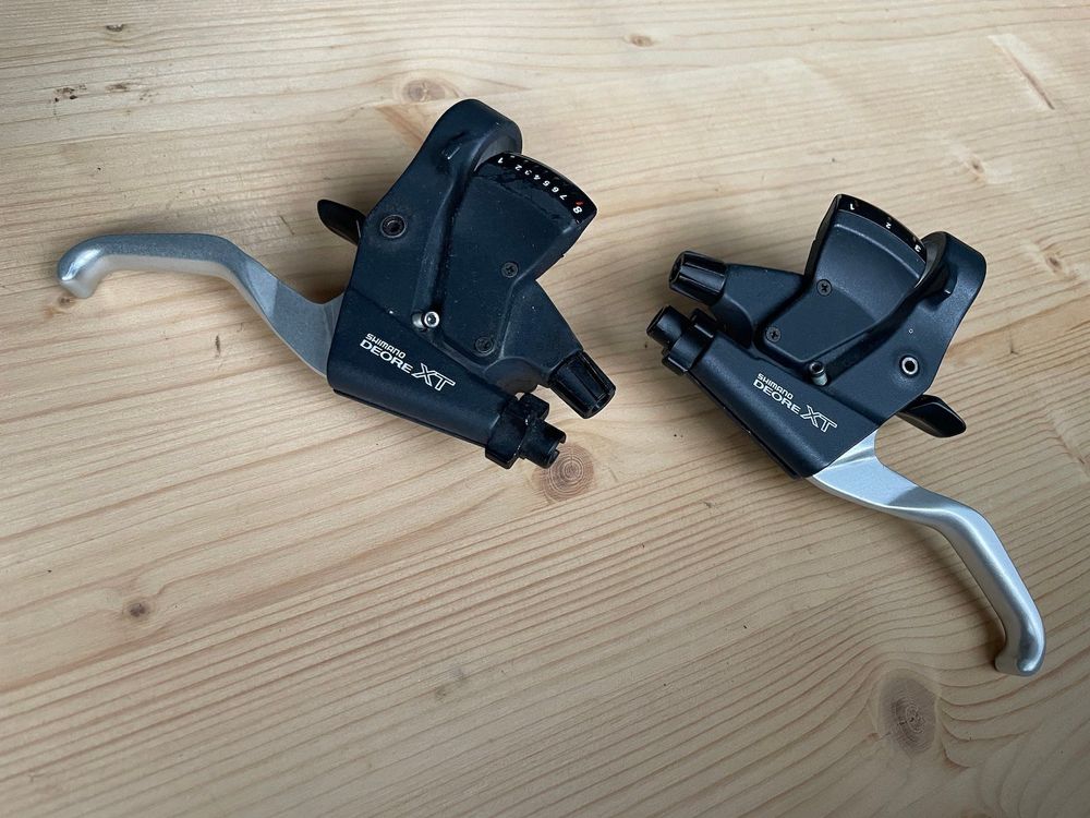 Combo Manettes/Leviers Shimano Deore XT ST-M739 Vintage – 3x8 Vitesses – Occasion