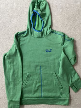 Jack Wolfskin Kapuzenpullover grün guter Zustand