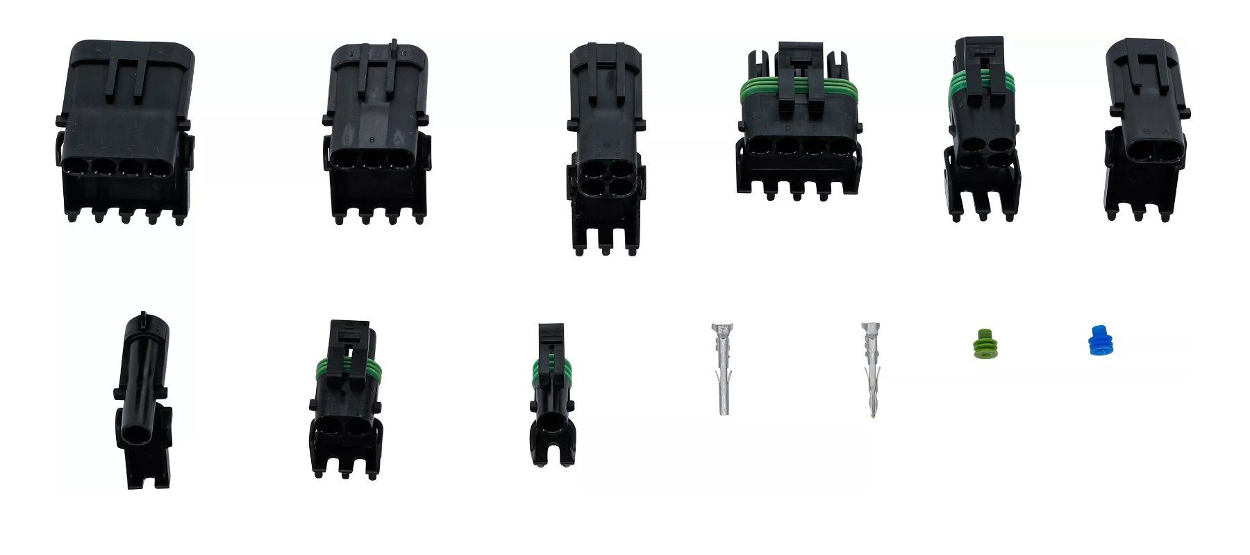 Componenti elettronici: Steckverbinder-Sortiment, wasserdicht, 232-tlg. – Nuovo e nell'imballaggio originale da Dietikon venduto da KFZ-Spezialwerkzeuge 2