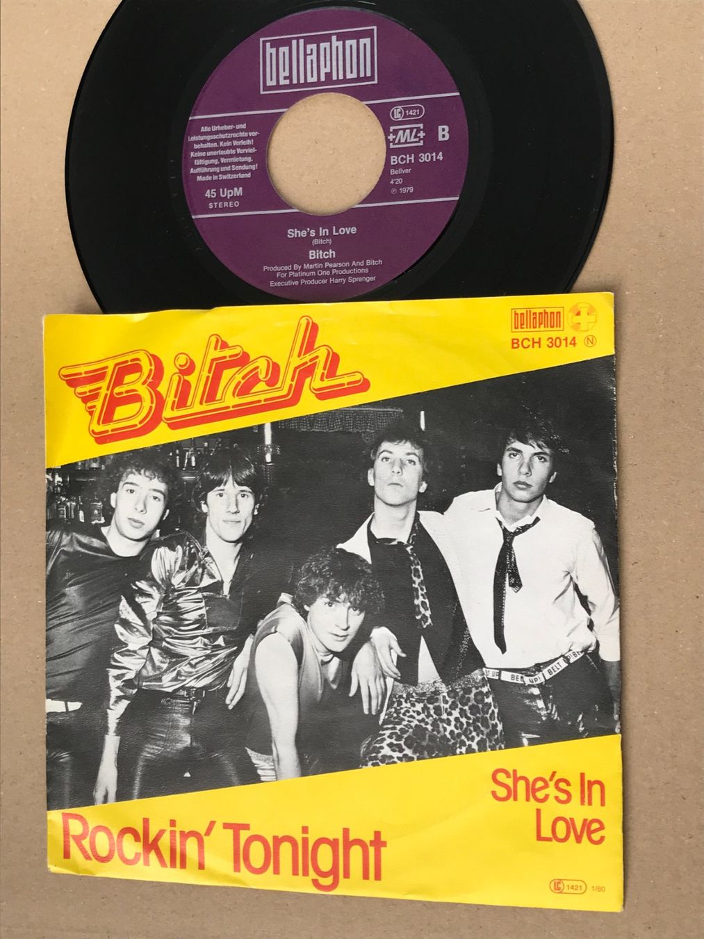 Dischi in vinile: BITCH - Rockin' Tonight - Swiss Hard Rock - 7" – Usato da Buchs AG venduto da Archie 1