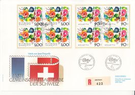 SBK 769 im 4er-Block Combo-FDC mit Blatt MM Schweiz Spezial