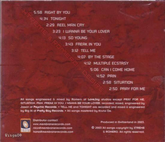 CDs: Xtreme & Romero - Desire  (2003) – Neu und originalverpackt aus Horn von Wings0 1