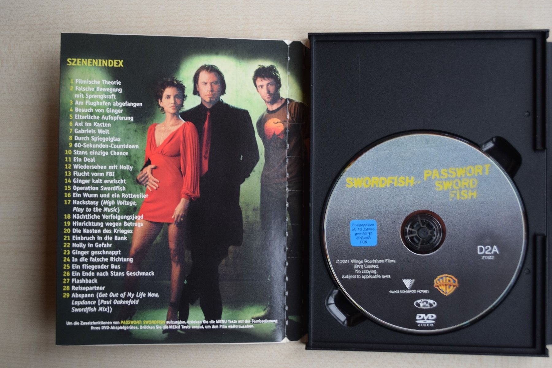 Tutti i DVDs: PASSWORT: SWORD FISH (293) – Usato da Reutigen venduto da DONDON55 3
