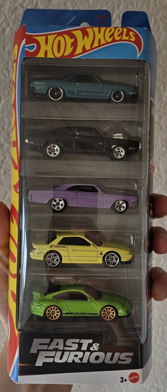 Hot Wheels Modellini d'auto: HotWheels Fast&Furious 5er Pack – Nuovo e nell'imballaggio originale da Kirchberg BE venduto da HotWheelsSammler