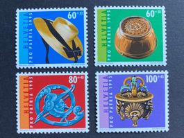 Pro Patria 1995 - komplette Serie ** (ZNr 247 bis 250)