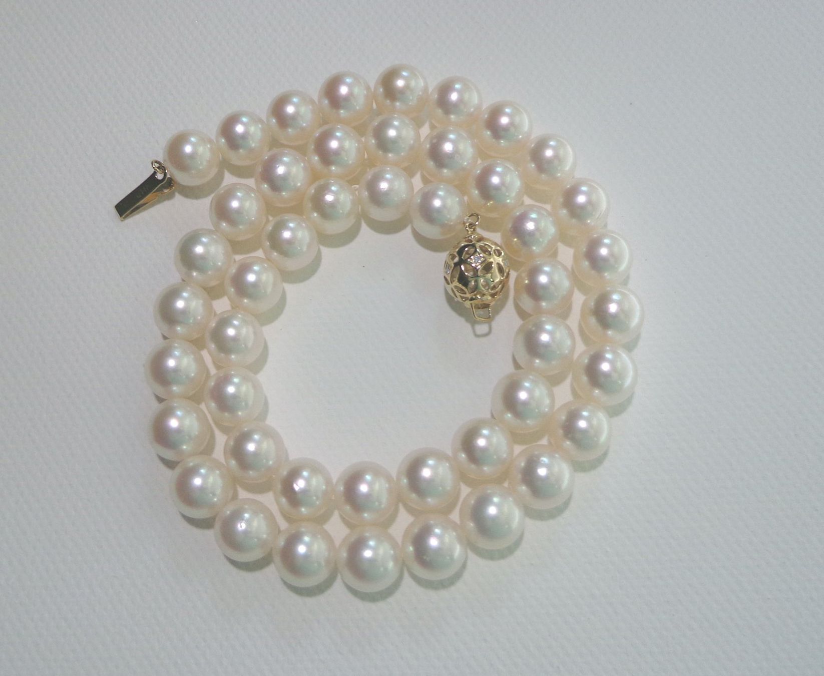 Catenine: Grosse Akoya Perlen Kette  Collier 14KGG – Nuovo (secondo la descrizione) da Steinen venduto da Kleine_sonne 5