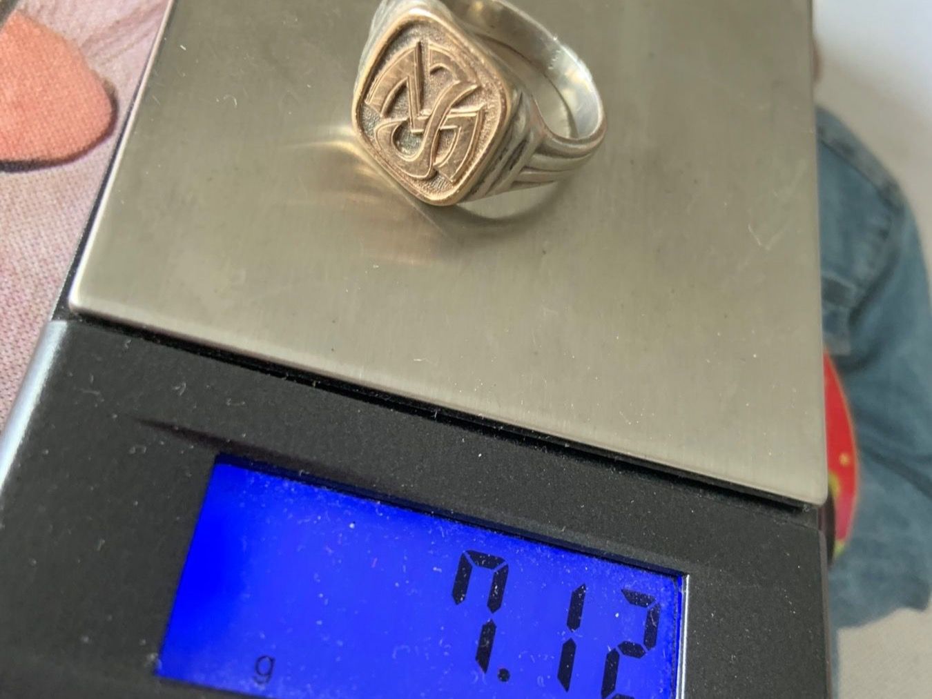 Bagues: Herrenring Gold/Silber INITIALEN M&J (57) – D'occasion à Laufen par belleskulptur 7
