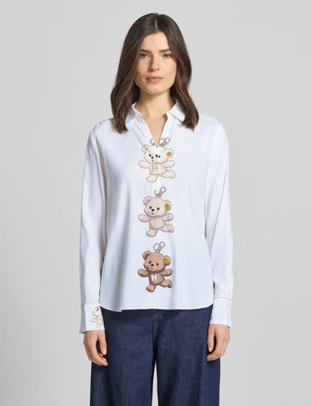 Herzen's Seidenbluse mit Teddy Gr.36 Neu!
