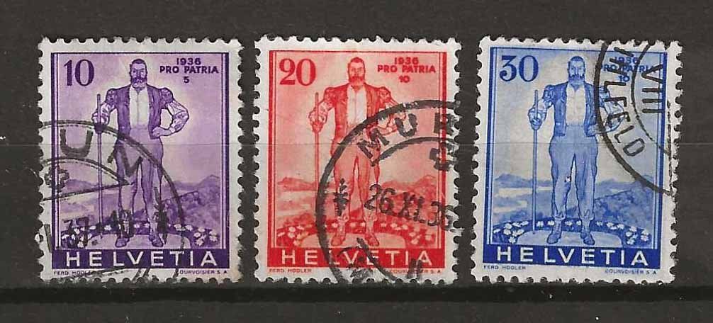 Alle Briefmarken: PP036 - Pro Patria 1936 obl. – Gebraucht aus Trélex von Phil_Albert