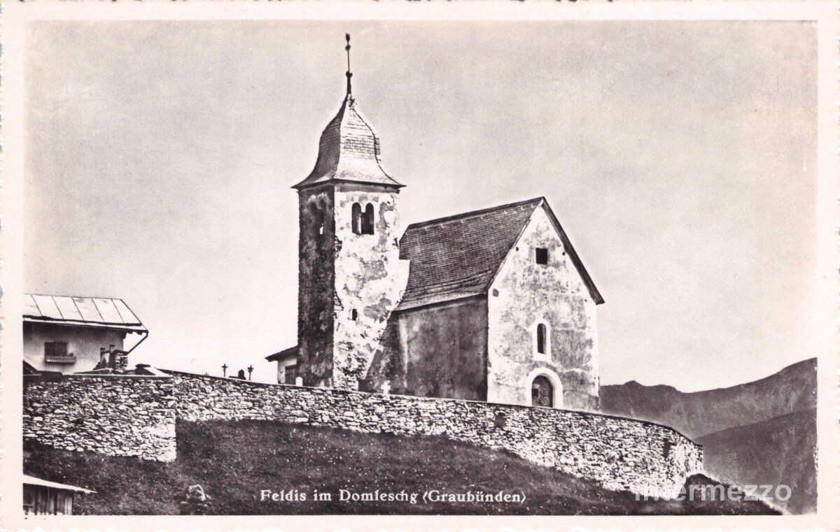 Cartoline postali: Feldis GR // Kirche Domleschg – Usato da Basel venduto da intermezzo12