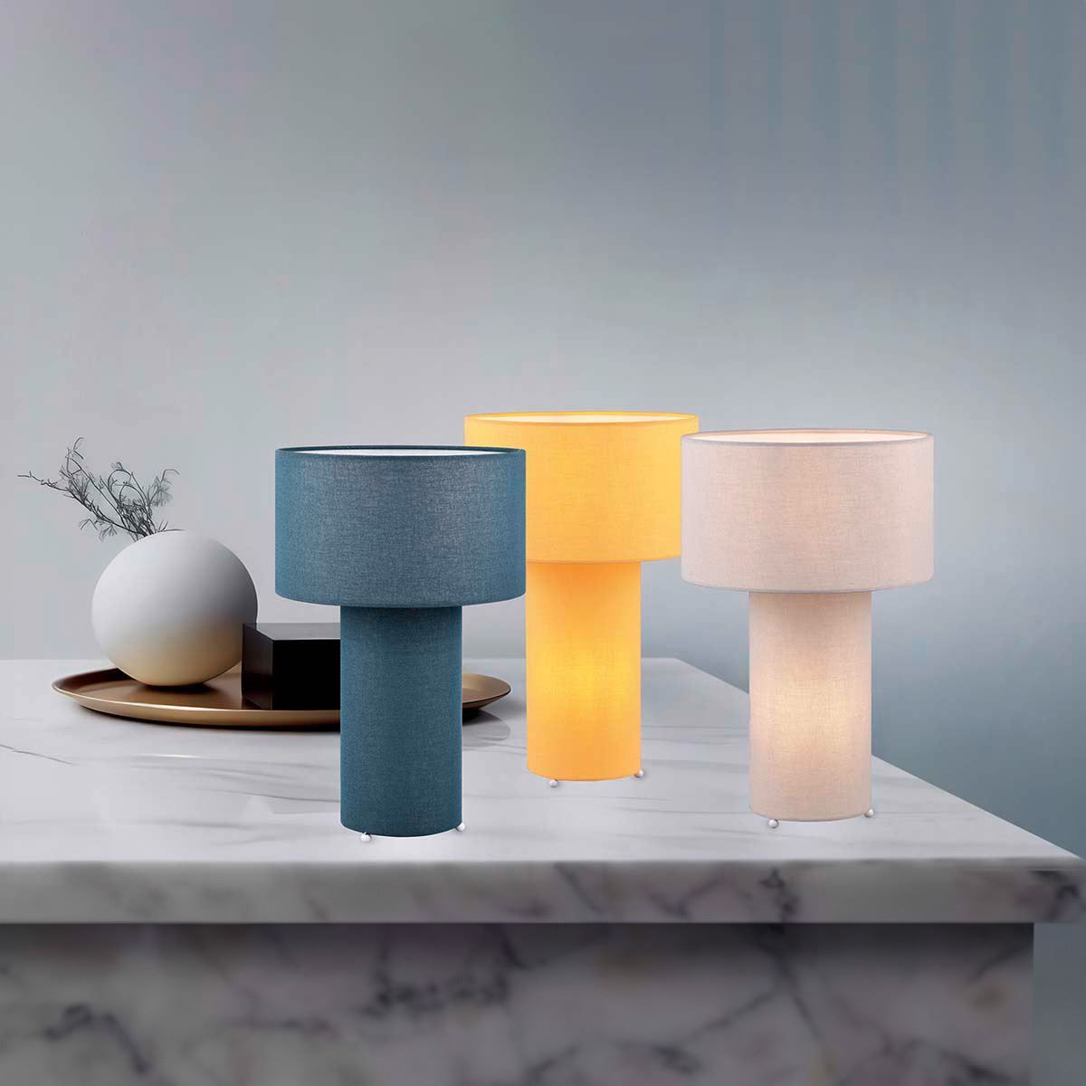 Lampade: Tischleuchte, Stoffschirm, 40 cm Höhe – Nuovo (secondo la descrizione) da Kreuzlingen venduto da Smart-Light 1