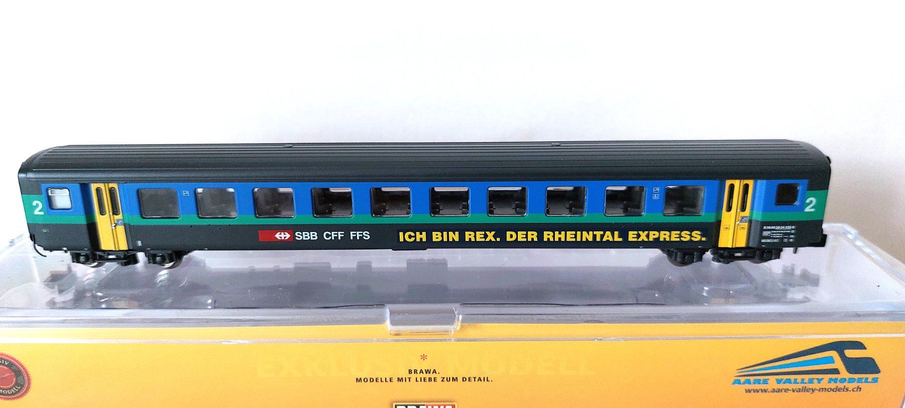 Brawa Modelleisenbahnen: Brawa / Aare Valley Models EW II SBB " REX " 65246 – Neu und originalverpackt aus Biberist von Ntrains 3