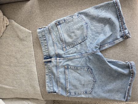 Coole Denim-Shorts im Used-Look, Slim Fit, Gr. 32, Sommer