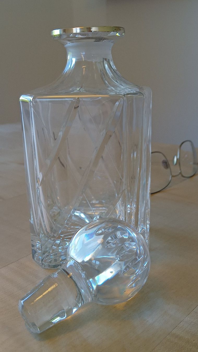 Caraffe: Whiskykaraffe mit Sterlingsilber-Kragen – Usato da Meilen venduto da Christian835 2