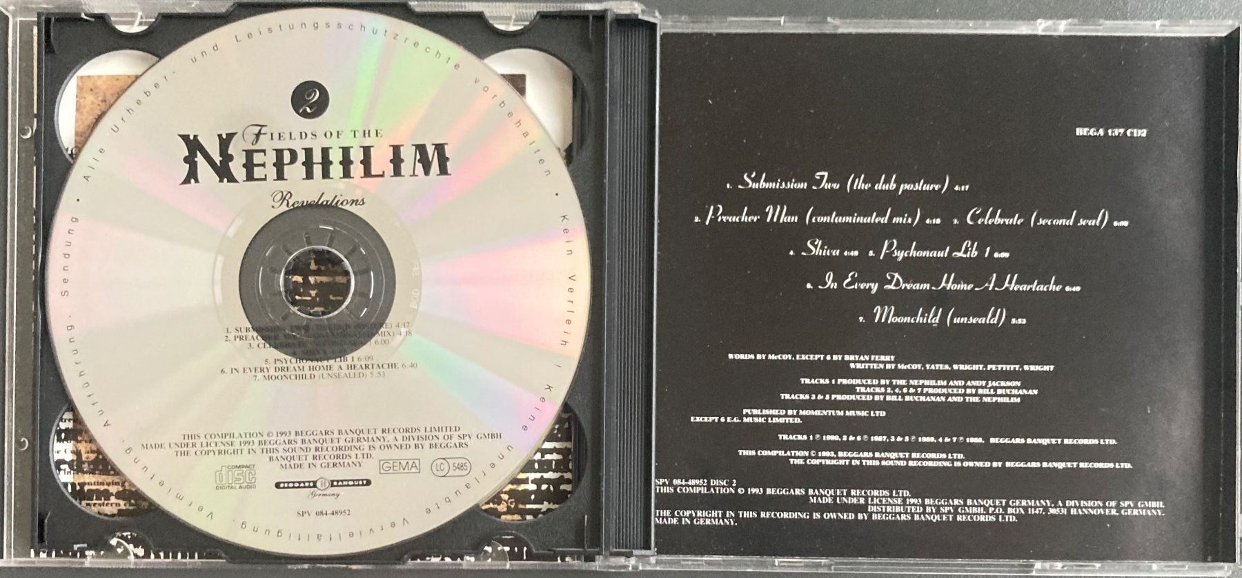 CD: FIELDS OF NEPHILIM - REVELATIONS – Usato da Poliez-Pittet venduto da Newtown-Records 3