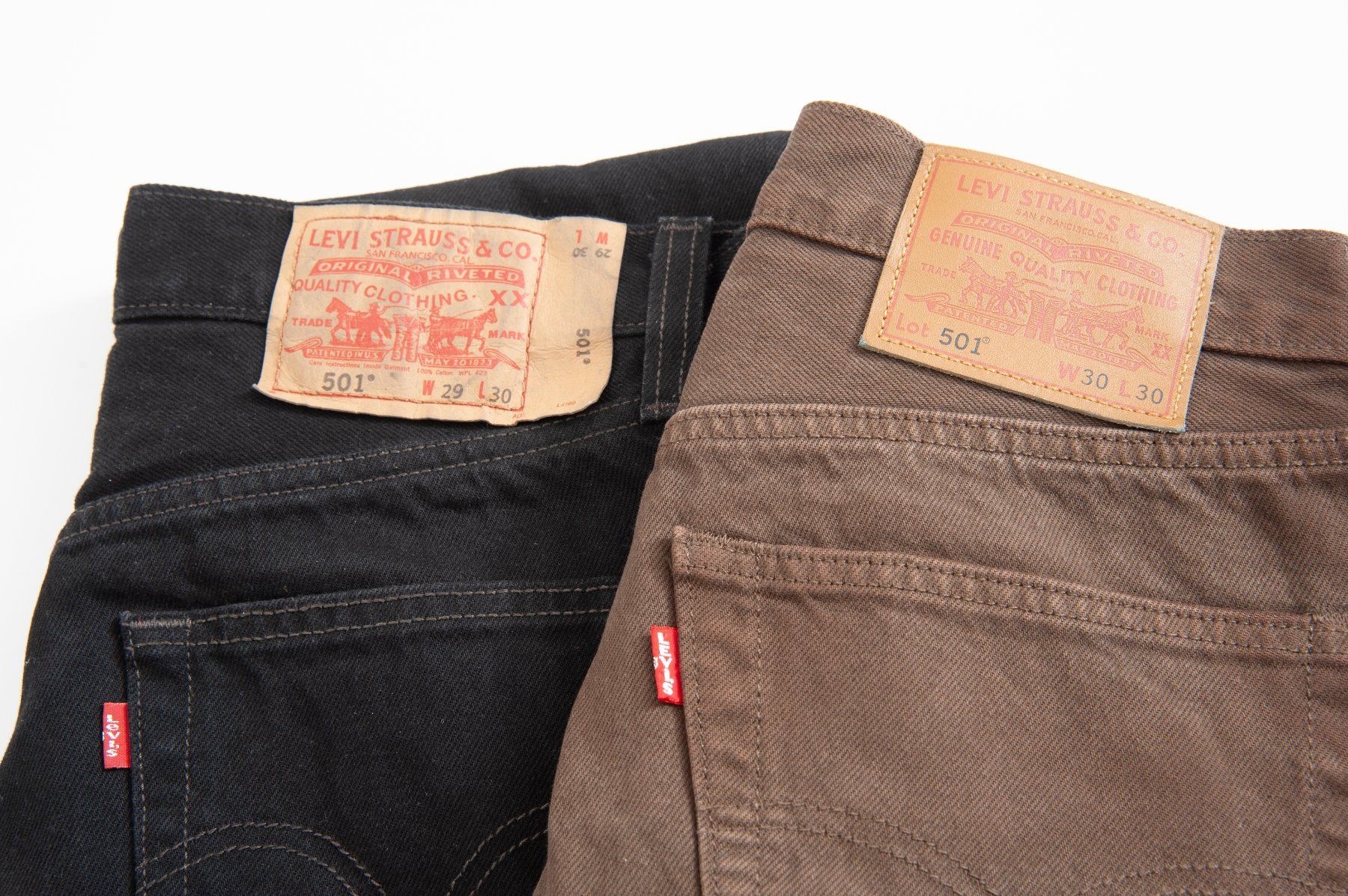 Levi's Jeans: Lewi's 501 noir et Brun – Usato da Lausanne venduto da Phlox02 4