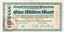 Pinneberg 1 Mil.Mark+Stempel rot 13.08.1923VZ+-VZ++