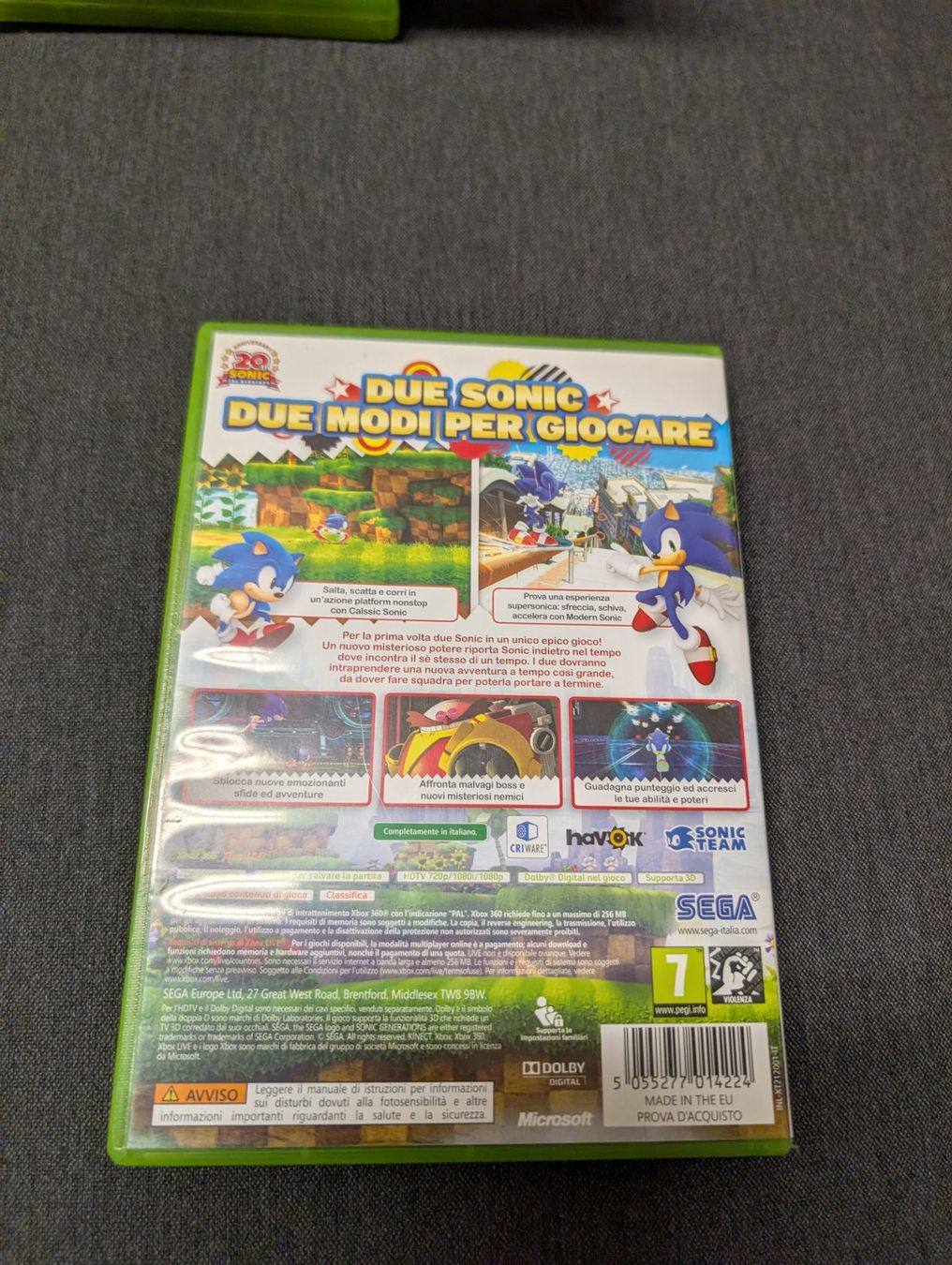 Spiele: Sonic generations Microsoft Xbox 360 – Gebraucht aus Giubiasco von Ticinerd 1