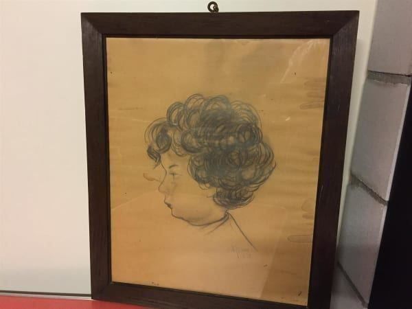 Posters & Illustrations: Antike Bild,Bleistiftzeichnung um 1876. – D'occasion à Lanzenhäusern par vic63
