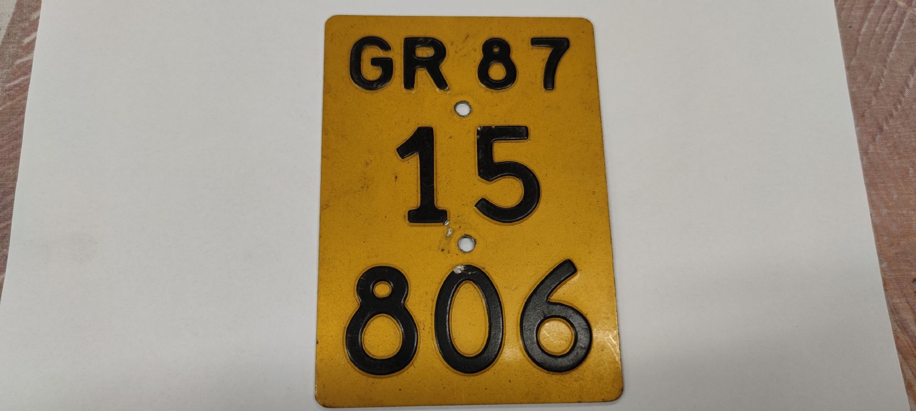 Schilder: MOFANUMMER GR 15806 – Gebraucht aus Cama von anto_a