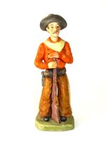Farbige Keramik « Cowboy » Figur - 18.2cm
