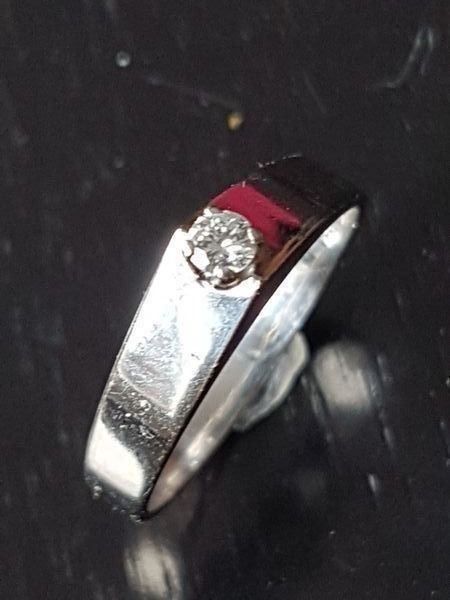 Anelli: Edler Brillantring aus 750 Weissgold – Nuovo (secondo la descrizione) da Unterägeri venduto da Altgoldschmuck 7